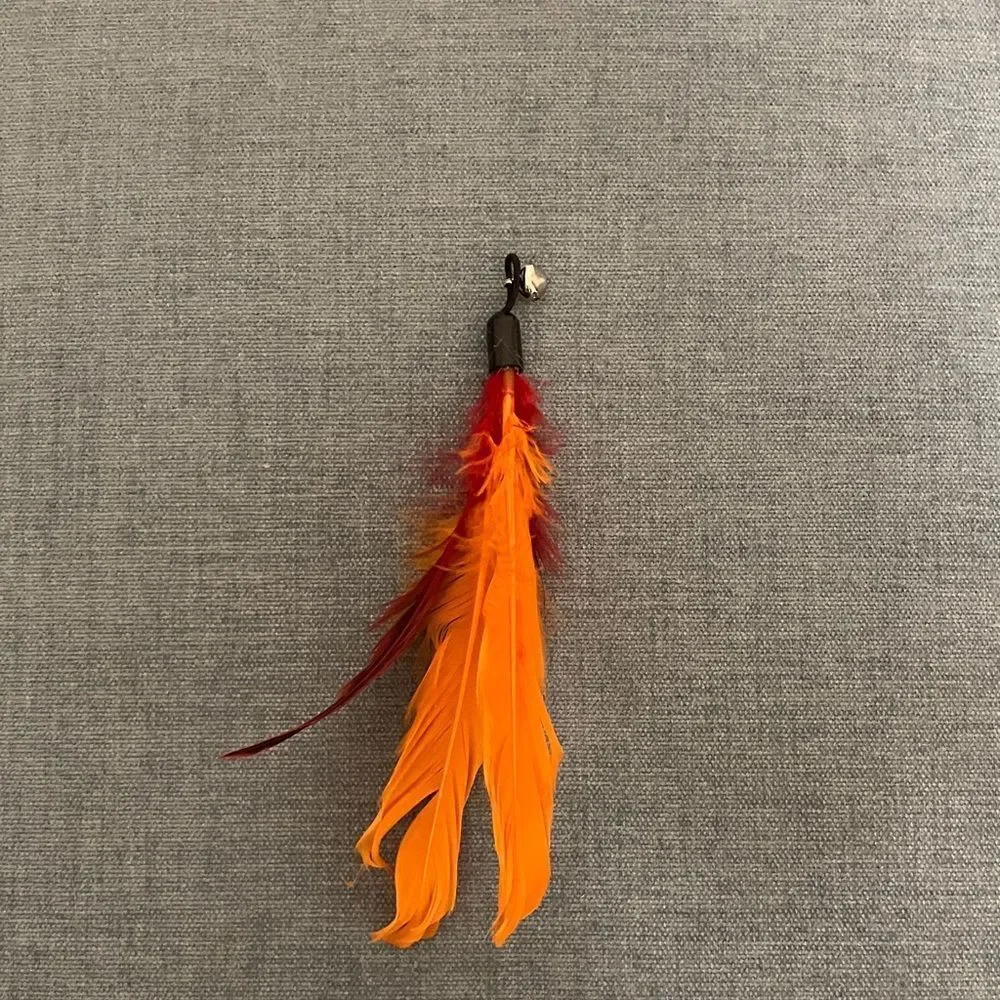 Orange Cat Teaser Wand Replacement Part